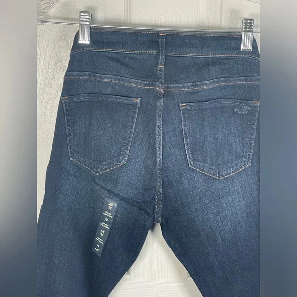 Hollister Low Rise Jean Jeggings Dark Wash Size 28 Advance Stretch - Picture 4 of 12